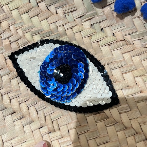 Woven clutch with sequin evil eye by Bits and Pieces To Go - Picture 6 of 6